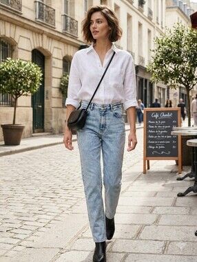 Iro Paris Women's Deen 22S Light Wash High Rise Straight Leg Denim Jeans Size 26